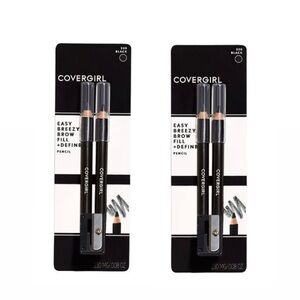 Two sets of Covergirl Easy Breezy Brow Fill + Define Black 500